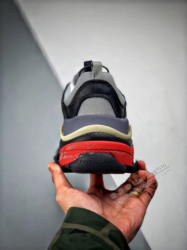 Balenciaga經典款男女鞋 巴黎世家頂級版本Triple-S 17老爹鞋 Balenciaga情侶款老爹鞋  hdbl1227